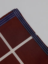 Bordeaux Cotton Pocket Square