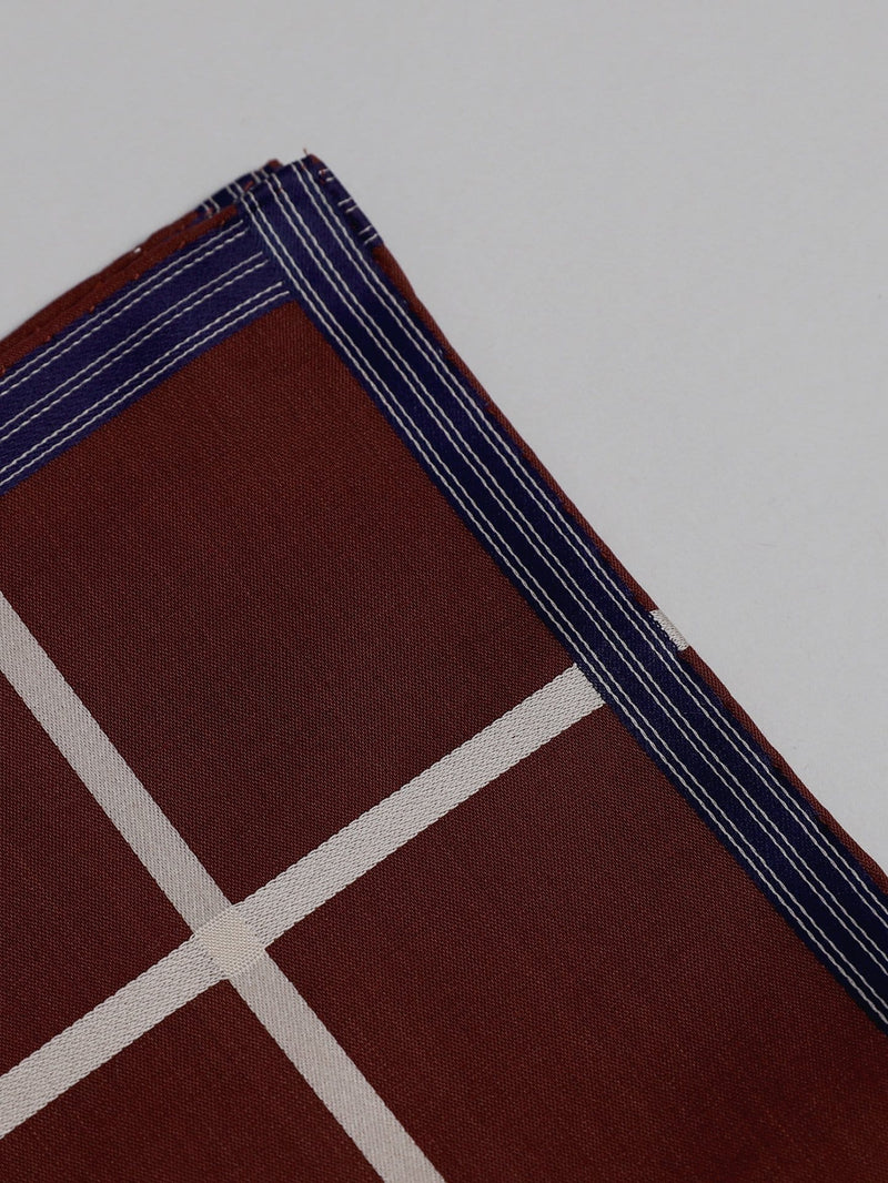 Bordeaux Cotton Pocket Square