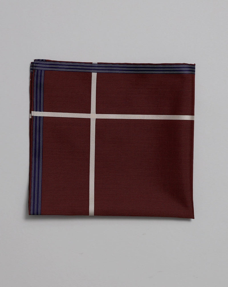 Bordeaux Cotton Pocket Square