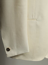 Ecru Wool Hopsack 'Lee' Jacket
