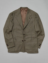 Brown & Black Cashmere Gun club 'Lee' Jacket