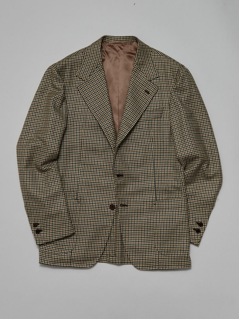 Brown & Black Cashmere Gun club 'Lee' Jacket