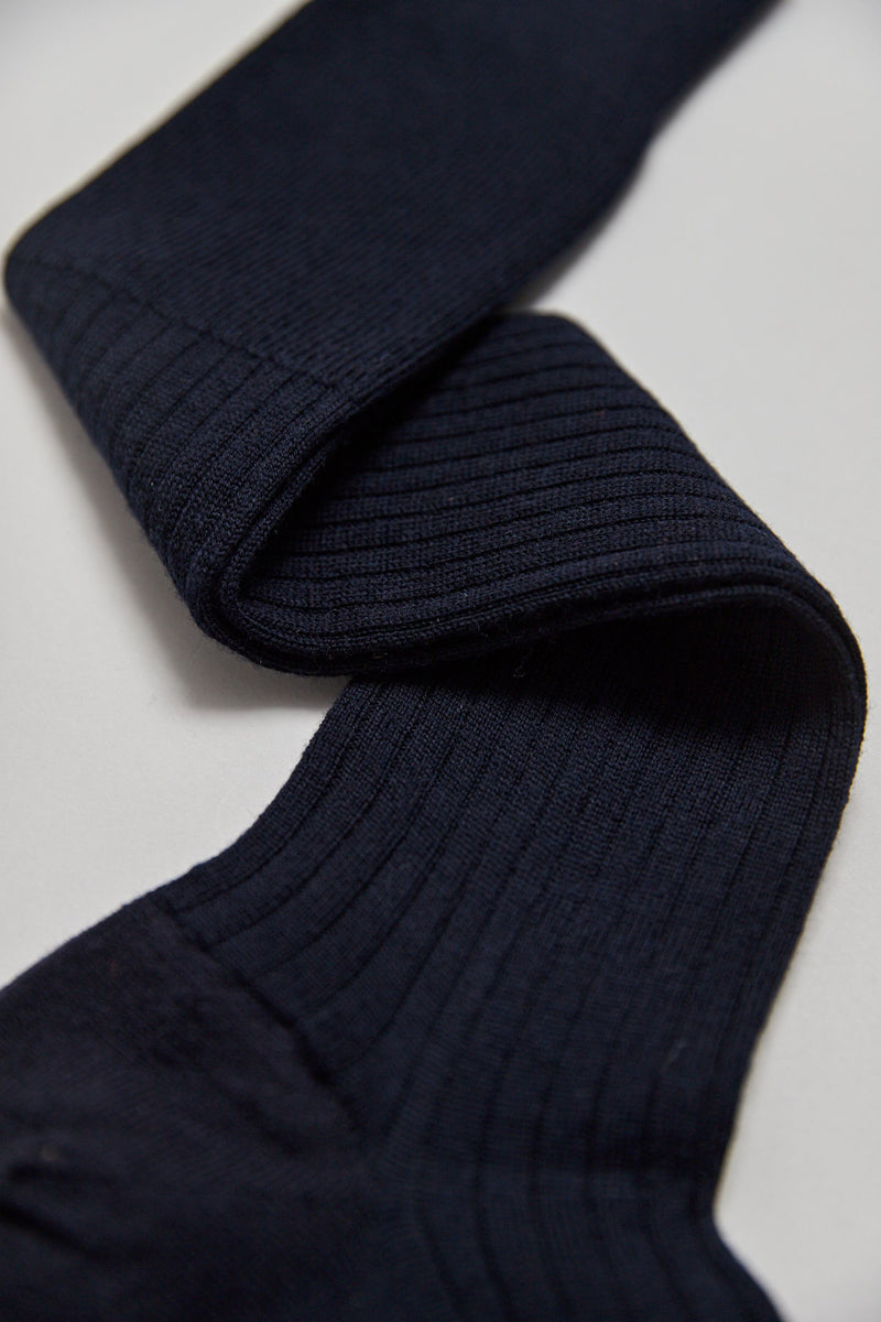 Navy Over the Calf Sock - Bristol