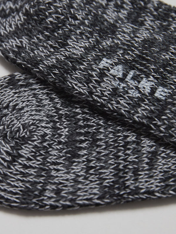 Dark Grey Cotton Comfort Sock