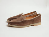 Sagan Stride - Greige Glove Suede & Natural Sole