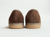 Sagan Stride - Greige Glove Suede & Natural Sole
