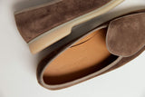 Sagan Stride - Greige Glove Suede & Natural Sole