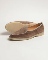 Sagan Stride - Greige Glove Suede & Natural Sole