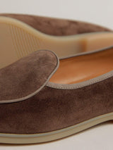 Sagan Stride - Greige Glove Suede & Natural Sole