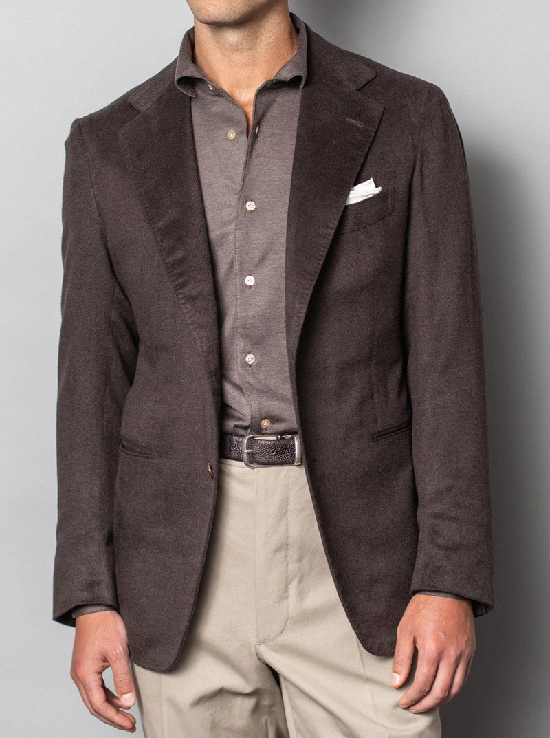 Pure Silk MTM Jacket - Cacao