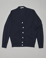 Navy Wool Cardigan