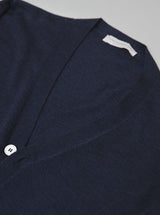 Navy Wool Cardigan