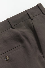 Bark Linen Pleated Trouser