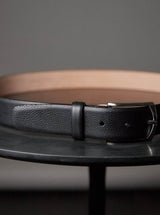 Black Pebble Grain Calf Belt