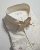 Button Down Collar Shirt - Ecru