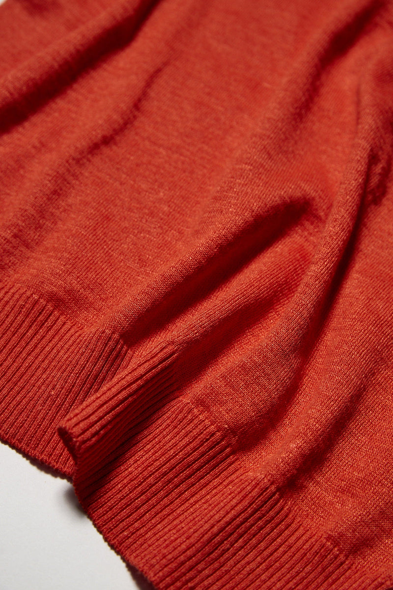 Short Sleeve Polo in Linen Cotton