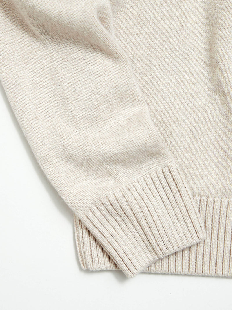 Oat Cashmere Submarine Roll-neck