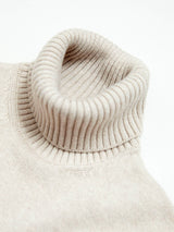 Oat Cashmere Submarine Roll-neck