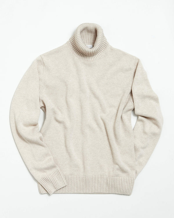 Oat Cashmere Submarine Roll-neck