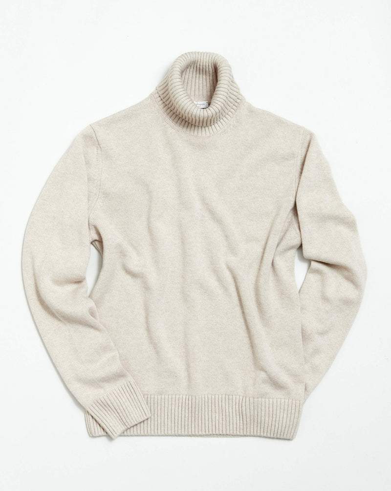 Oat Cashmere Submarine Roll-neck