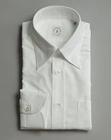 White Hidden Button Down Oxford Shirt