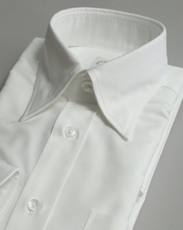 White Hidden Button Down Oxford Shirt
