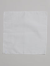 White Cotton Pocket Square