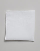 White Cotton Pocket Square