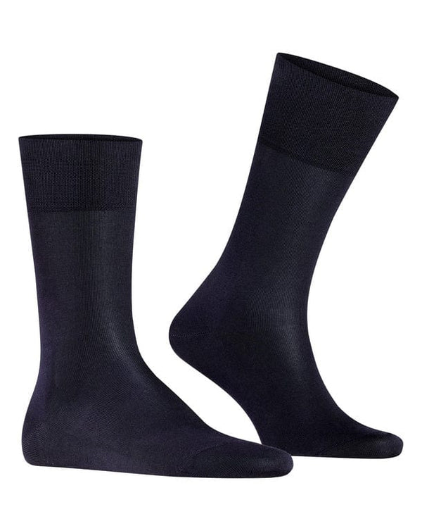 Dark Navy Cotton Mid Calf Socks - Tiago