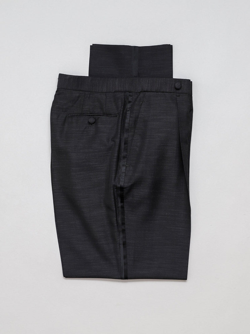 Wool & Silk-blend 'David' Tuxedo Trouser