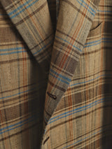 Honey Unlined Check Linen 'Lee' Jacket